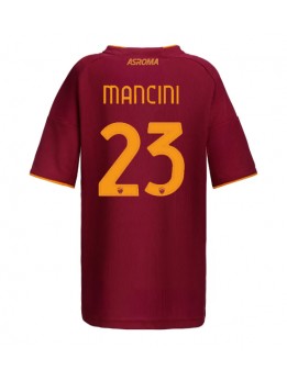 Billige AS Roma Gianluca Mancini #23 Hjemmedrakt Dame 2025-26 Kortermet